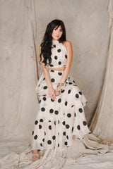 POLKA DOT TIERED SKIRT SET